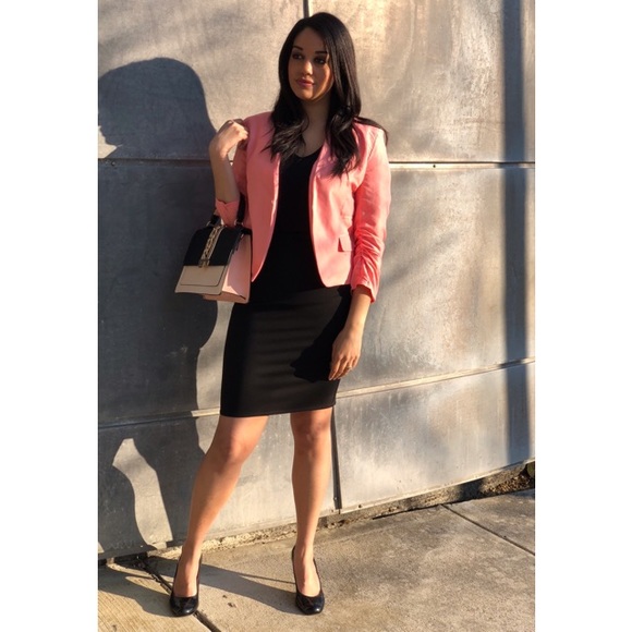 Light Pink Coral Lightweight Blazer/Jacket - Picture 2 of 3